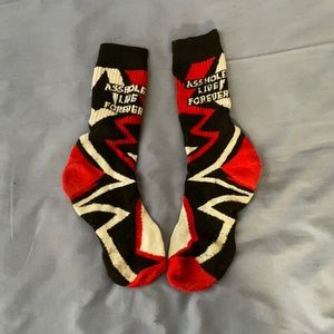 A**holes Live Forever socks
